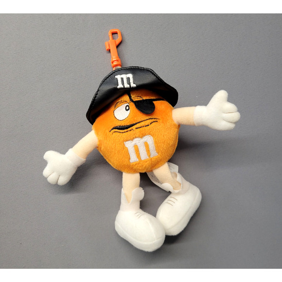 M&M's Orange Pirate Plush Keychain 9" Galerie Mars 2003 Stuffed Toy Collectible - Picture 7 of 16